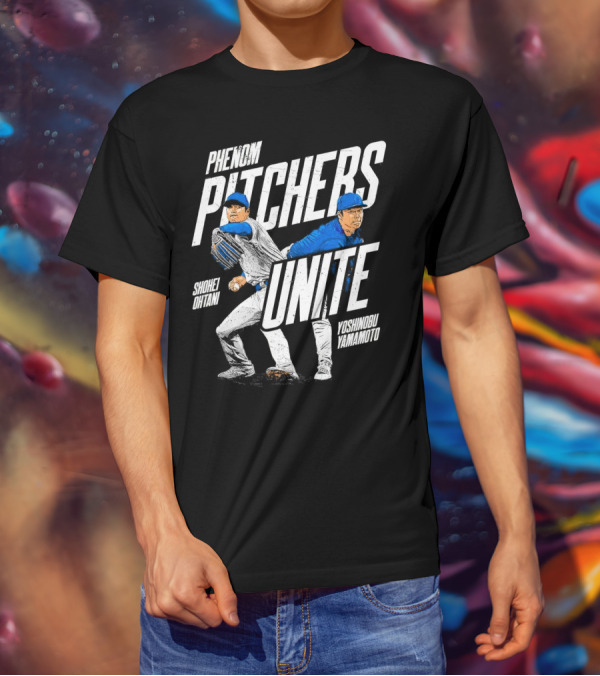 Phenom Pitchers Unite Shohei Ohtani Yoshinobu Yamamoto Baseball Duo T-Shirt