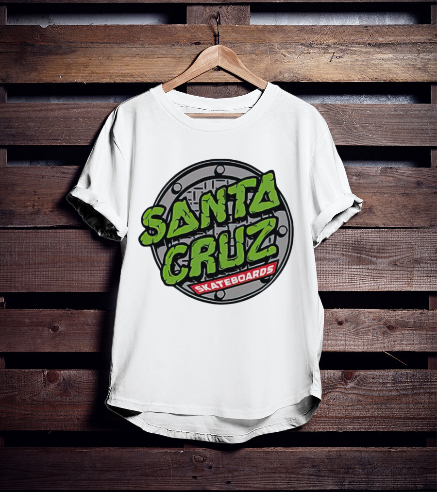 Santa Cruz Skateboards Teenage Mutant Ninja Turtles Manhole Cover T-Shirt