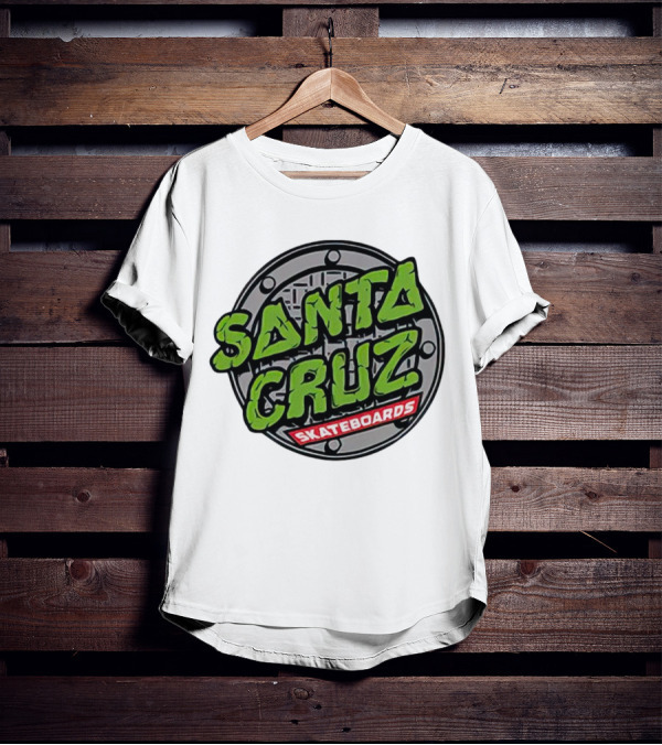 Santa Cruz Skateboards Teenage Mutant Ninja Turtles Manhole Cover T-Shirt