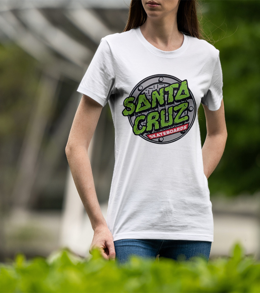 Santa Cruz Skateboards Teenage Mutant Ninja Turtles Manhole Cover T-Shirt