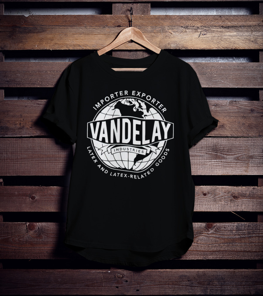 Vandelay Industries Importer Exporter Latex And Latex-Related Goods Globe T-Shirt