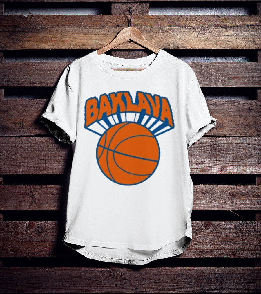 Bronson Baklava NY Knicks Basketball T-Shirt