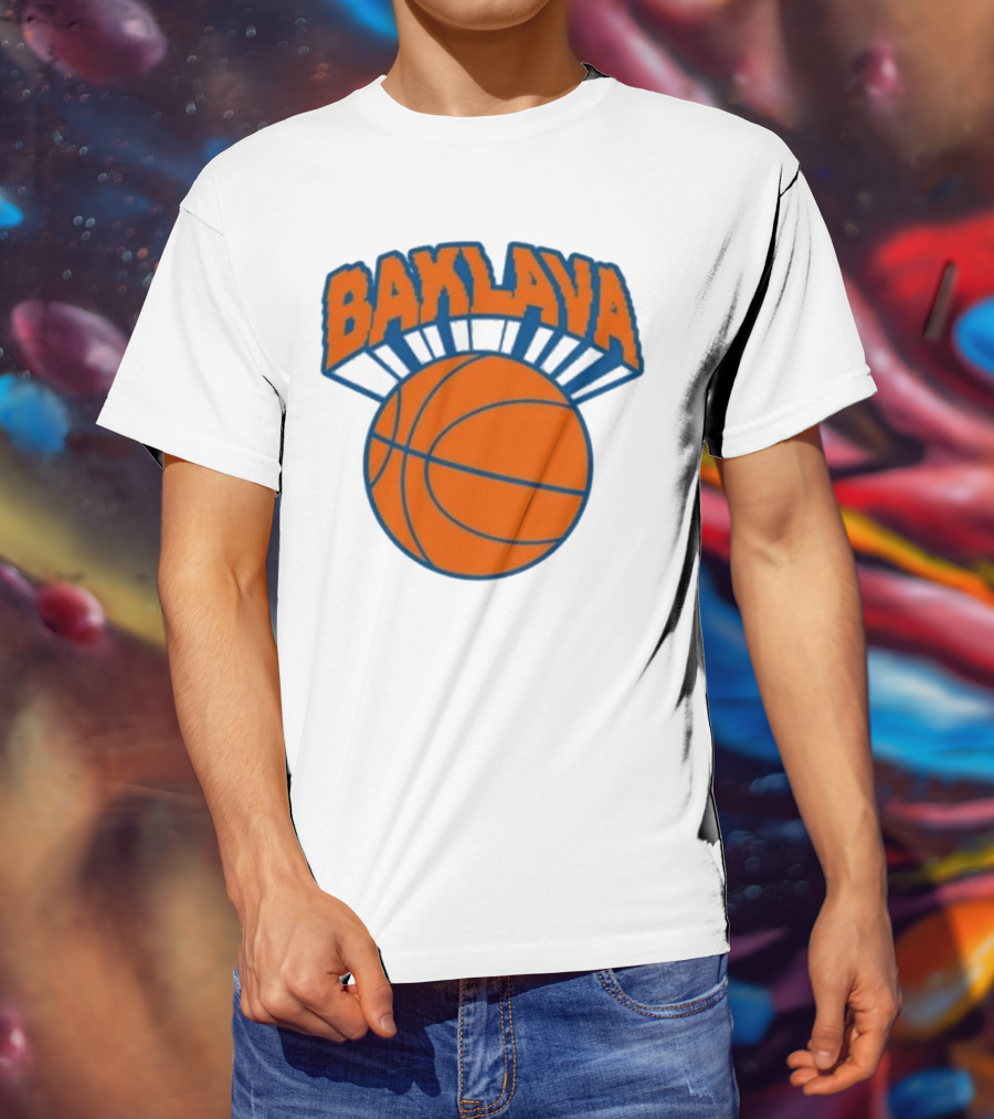Bronson Baklava NY Knicks Basketball T-Shirt