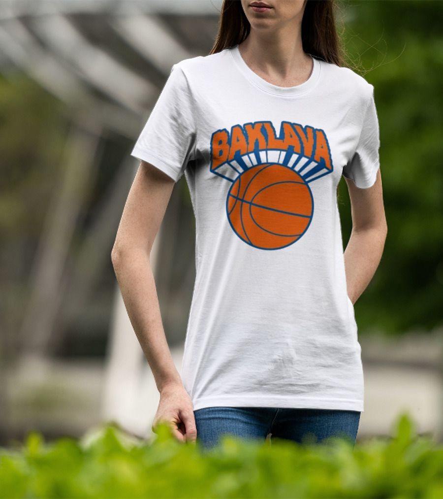 Bronson Baklava NY Knicks Basketball T-Shirt