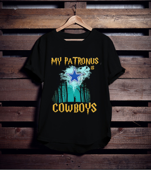 My Patronus Is Dallas Cowboys Star With Deer In Forest Scene T-Shirt