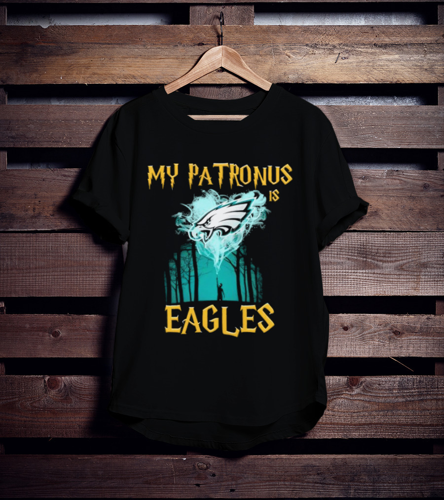 My Patronus Is Philadelphia Eagles Forest Scene Football Fan Magic Charm T-Shirt