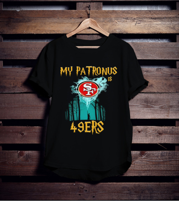 My Patronus Is San Francisco 49ers SF Logo With Forest Scene T-Shirt