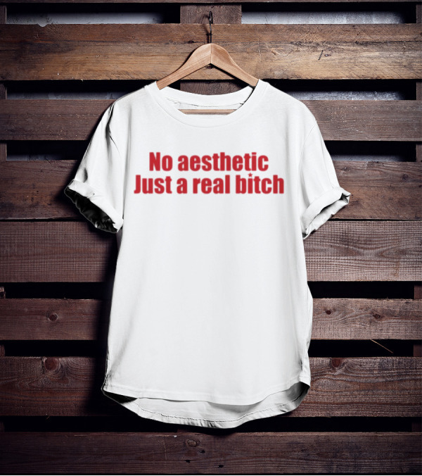 No Aesthetic Just A Real Bitch Red T-Shirt