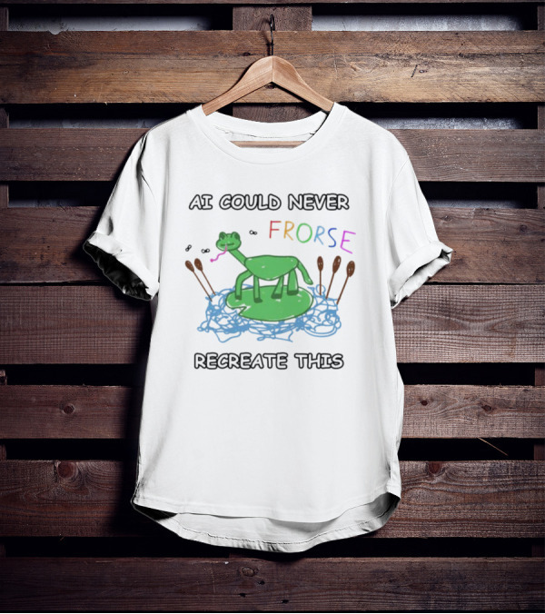 AI Could Never Frorse Recreate This Frorse With Paddles And Blue Scribbles T-Shirt
