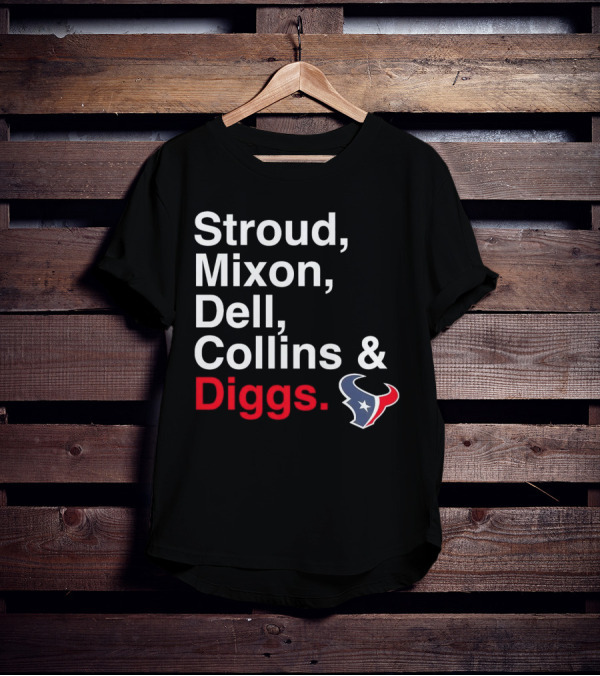 Houston Texans Stroud Mixon Dell Collins Diggs T-Shirt
