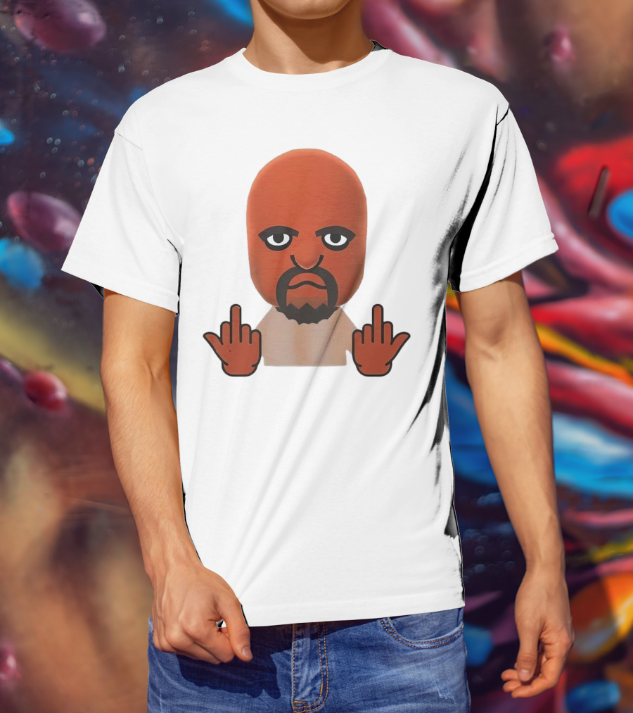 Mii Mood Funny Character With Hand Gesture T-Shirt