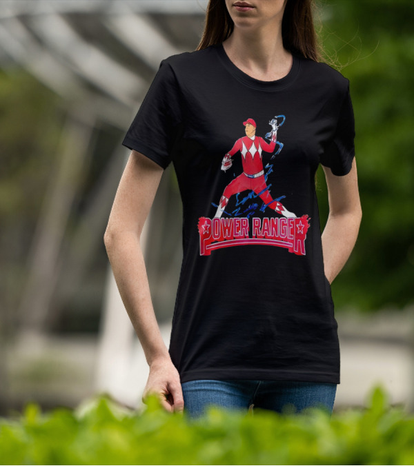 Ranger Suarez Phillies Baseball Power Ranger Red Action Uniform T-Shirt
