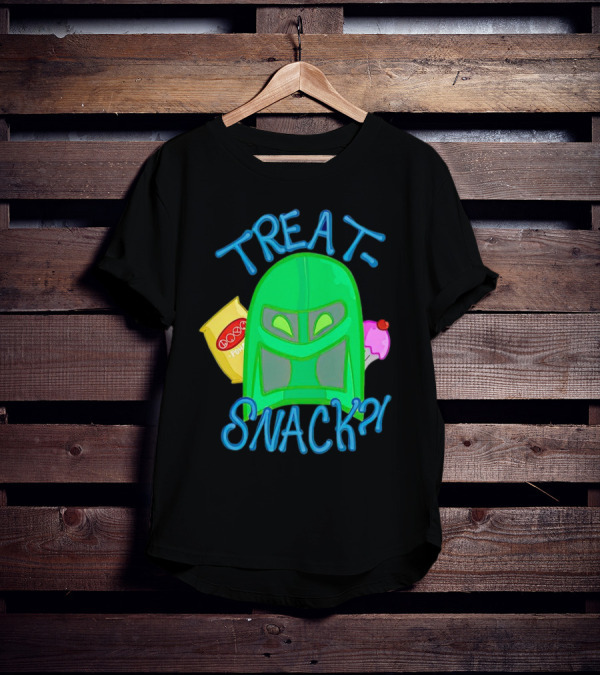 Treat Snack Helmet With Ice Cream And Space Snacks T-Shirt