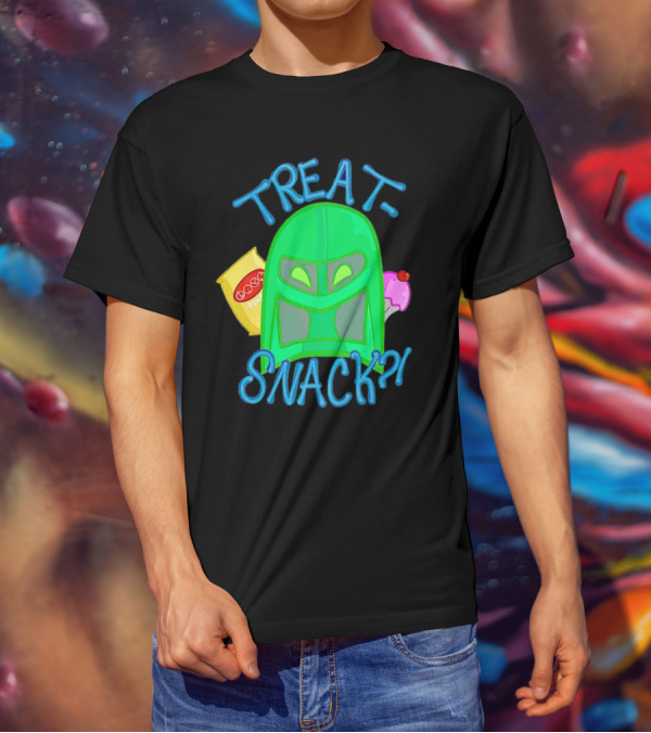Treat Snack Helmet With Ice Cream And Space Snacks T-Shirt