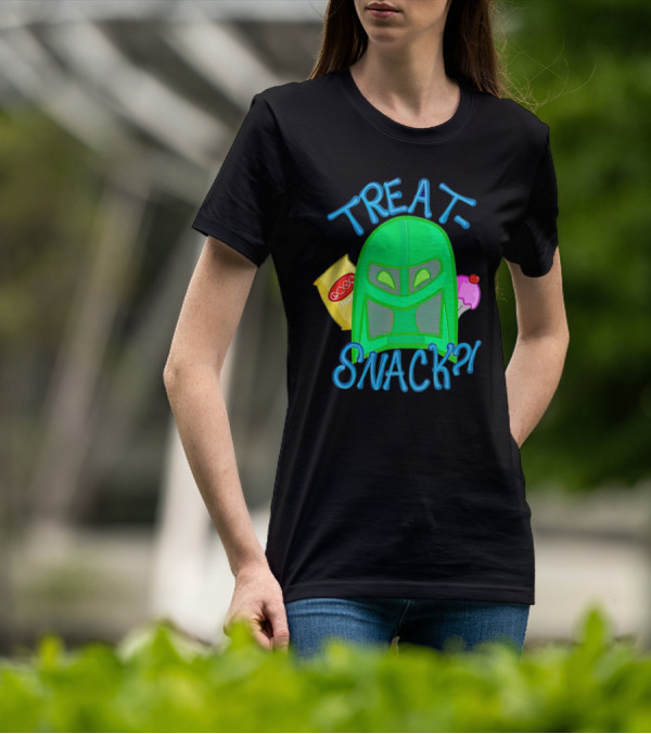Treat Snack Helmet With Ice Cream And Space Snacks T-Shirt