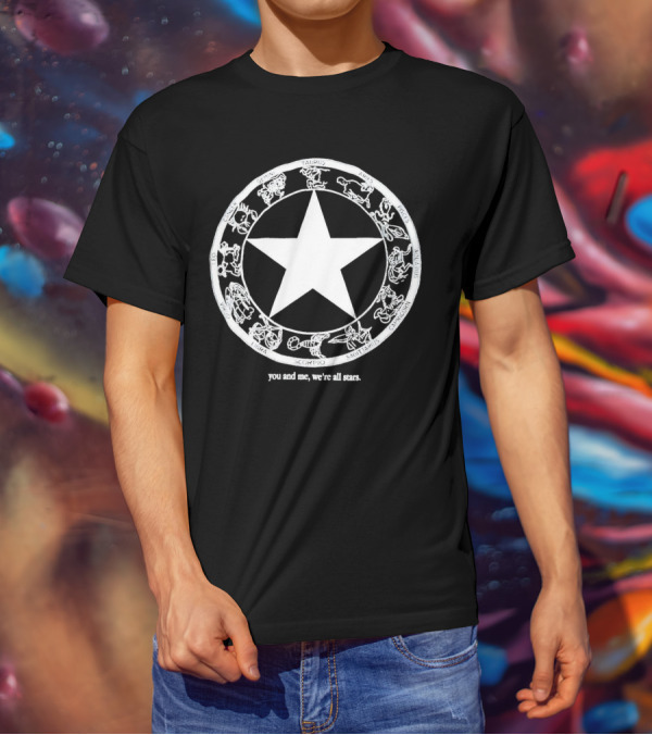 You And Me We're All Stars Zodiac Circle Iconic Star T-Shirt