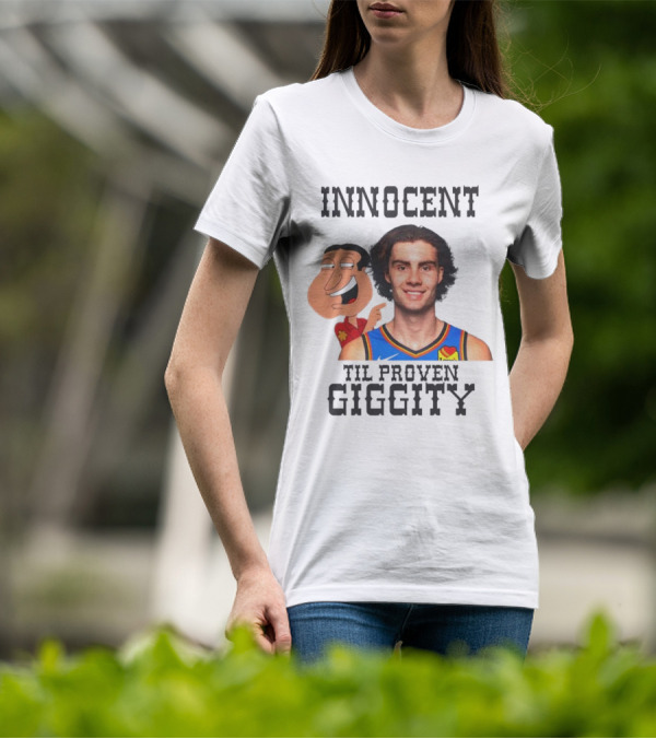 Innocent Til Proven Giggity Sports Jersey Family Guy Fusion T-Shirt