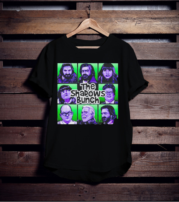 The Shadows Bunch Characters Pop Art Collage T-Shirt