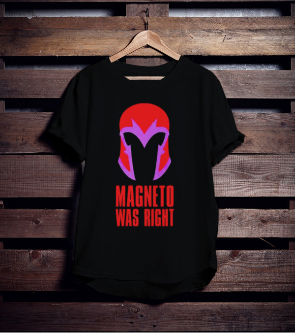 Magneto Was Right Helmet Icon Marvel Fan T-Shirt