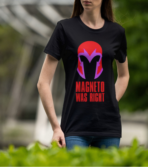 Magneto Was Right Helmet Icon Marvel Fan T-Shirt