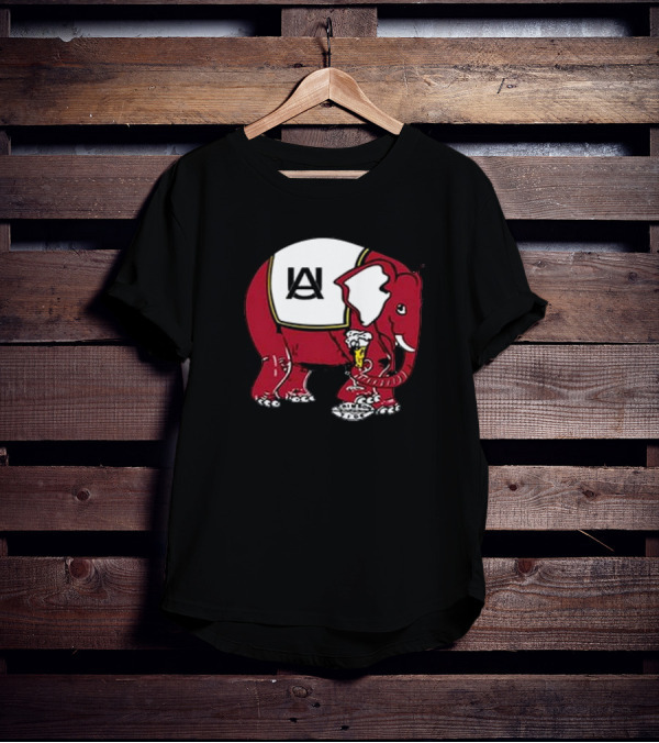 Aaron Estrada 1950s Alabama Elephant Holding Mug T-Shirt