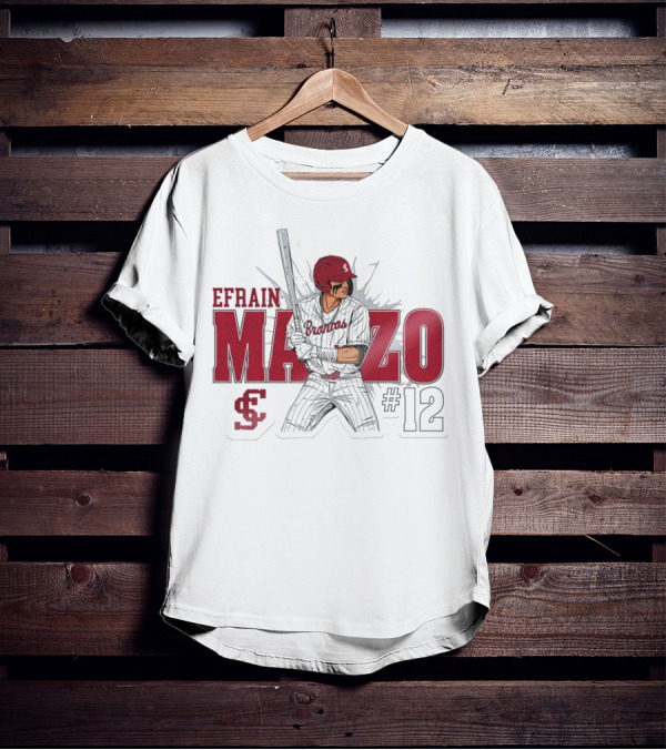 Efrain Manzo SCU Broncos Baseball #12 T-Shirt
