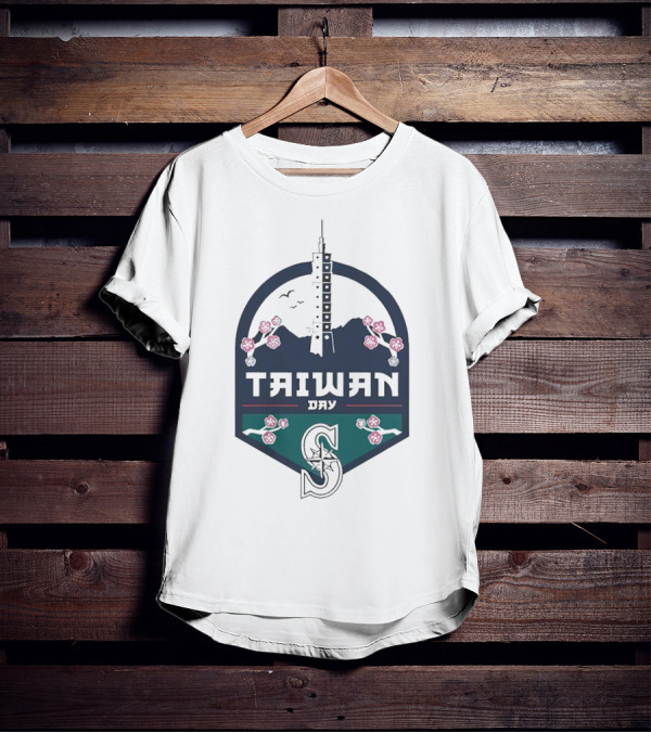 Taiwan Night Mariners Sakura Skyline T-Shirt