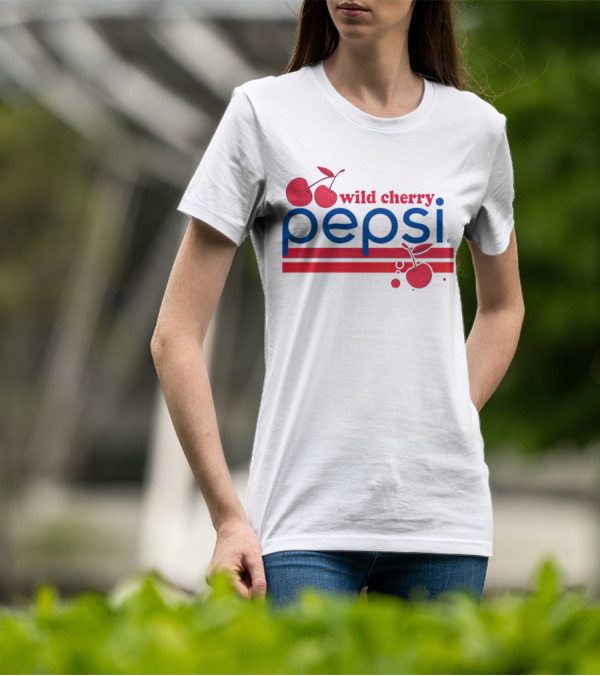 Pepsi Wild Cherry Retro Logo With Cherries T-Shirt