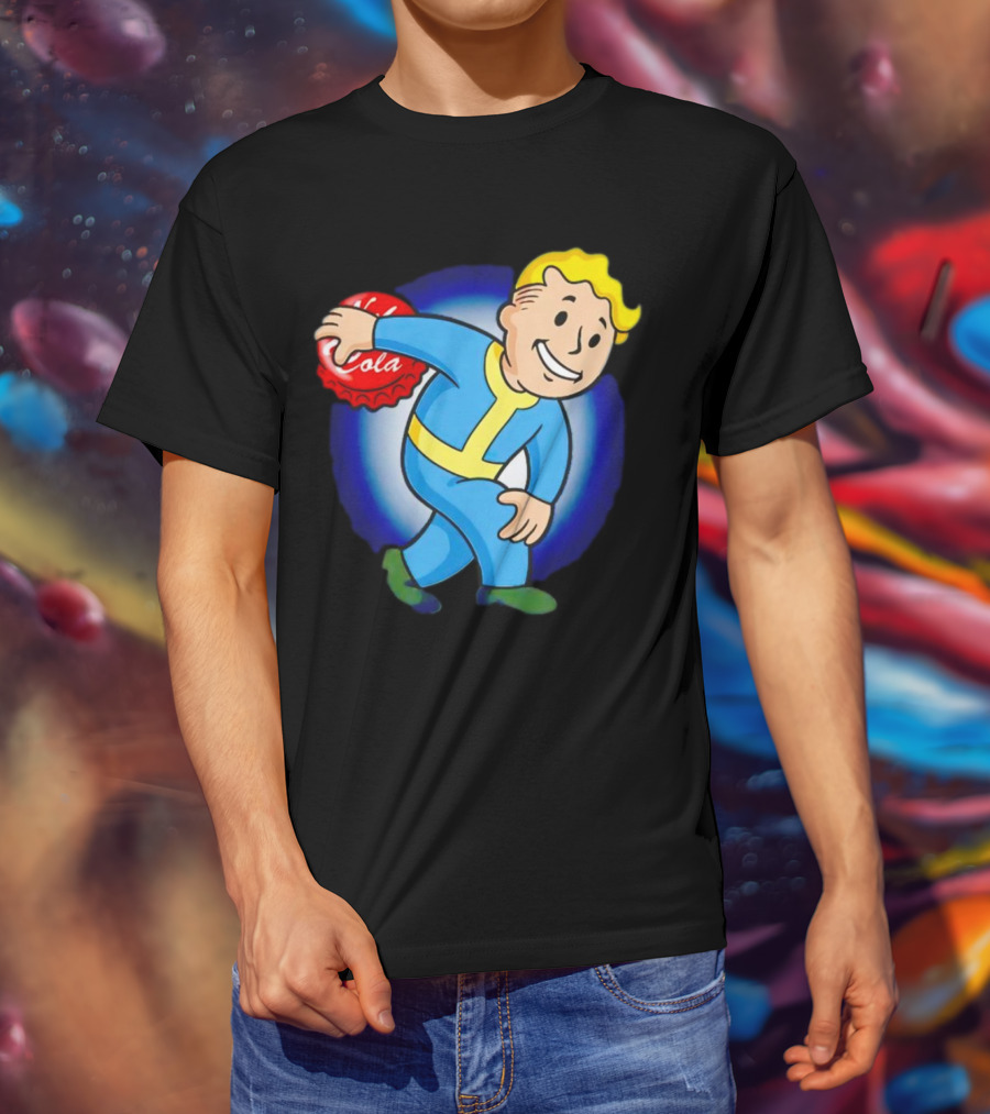 Vault Boy Nuka Cola Discobolus Pose T-Shirt