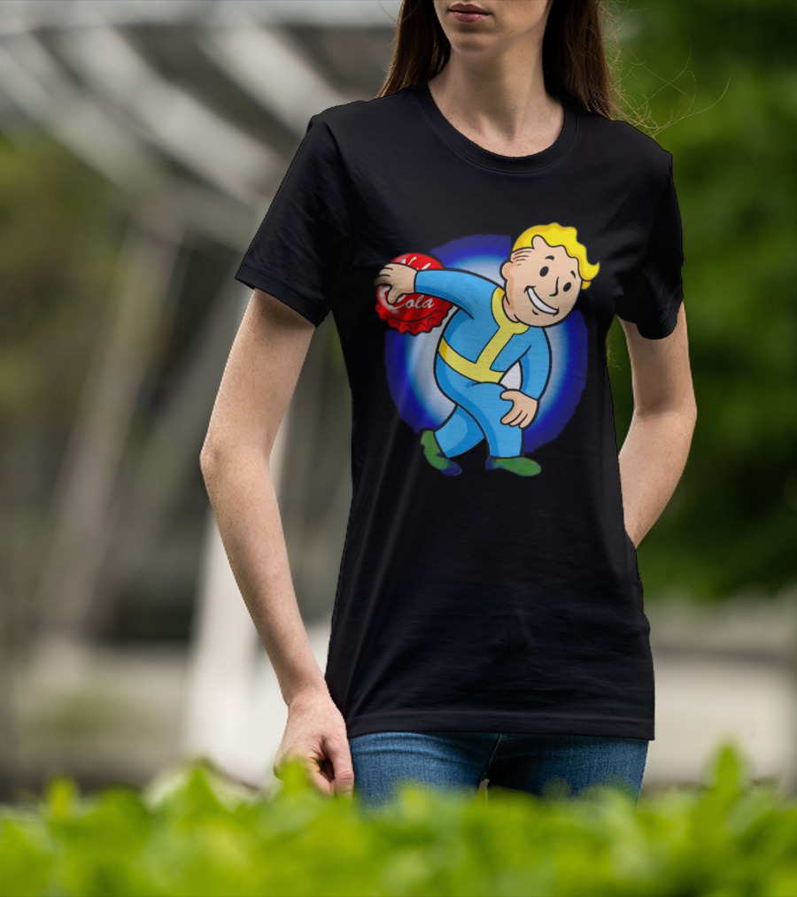 Vault Boy Nuka Cola Discobolus Pose T-Shirt