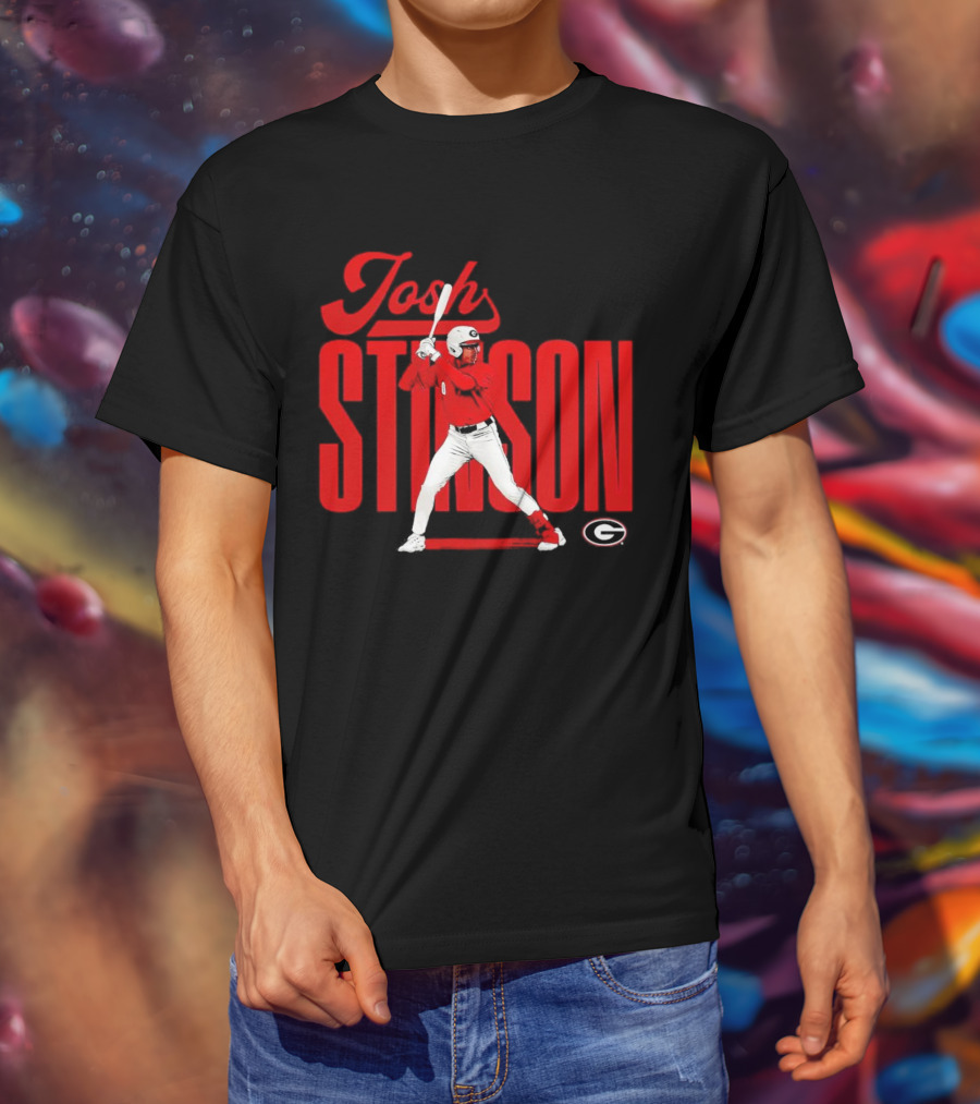 Josh Stinson Georgia Baseball Player Collage NCAA T-Shirt