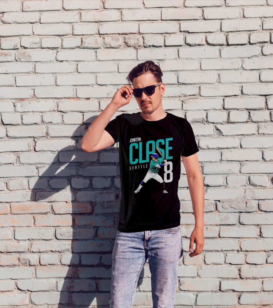 Jonatan Clase Seattle #8 MLBPA Player T-Shirt