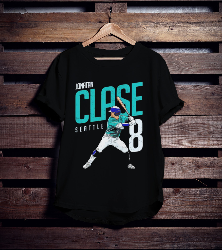 Jonatan Clase Seattle #8 MLBPA Player T-Shirt