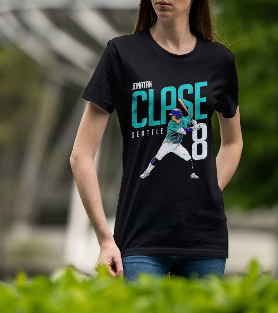 Jonatan Clase Seattle #8 MLBPA Player T-Shirt