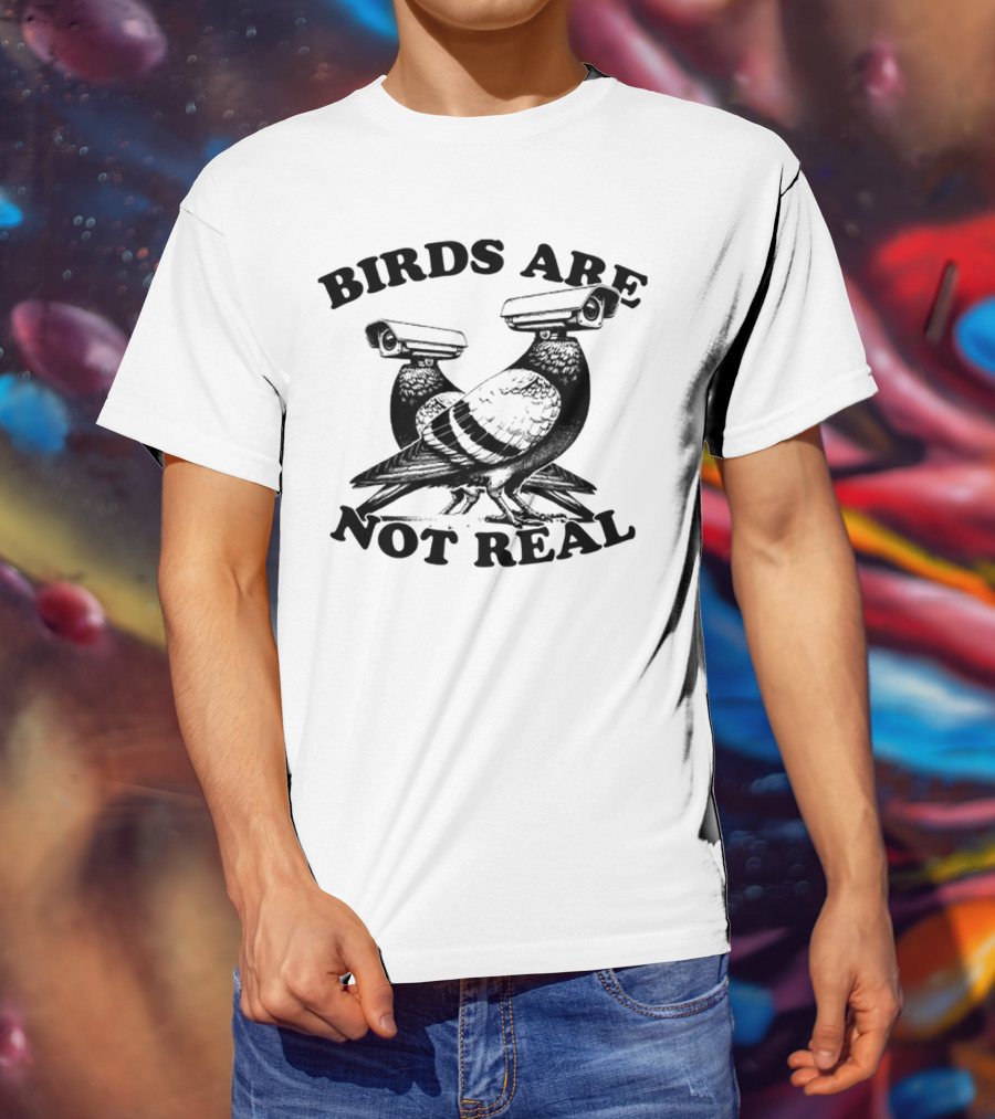 Birds Are Not Real Surveillance Pigeons T-Shirt
