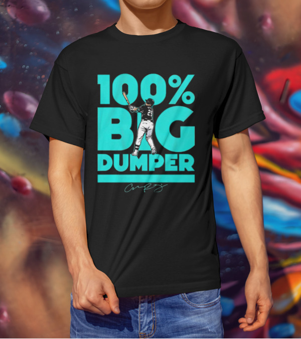 100% Big Dumper Player 29 Baseball Signature T-Shirt