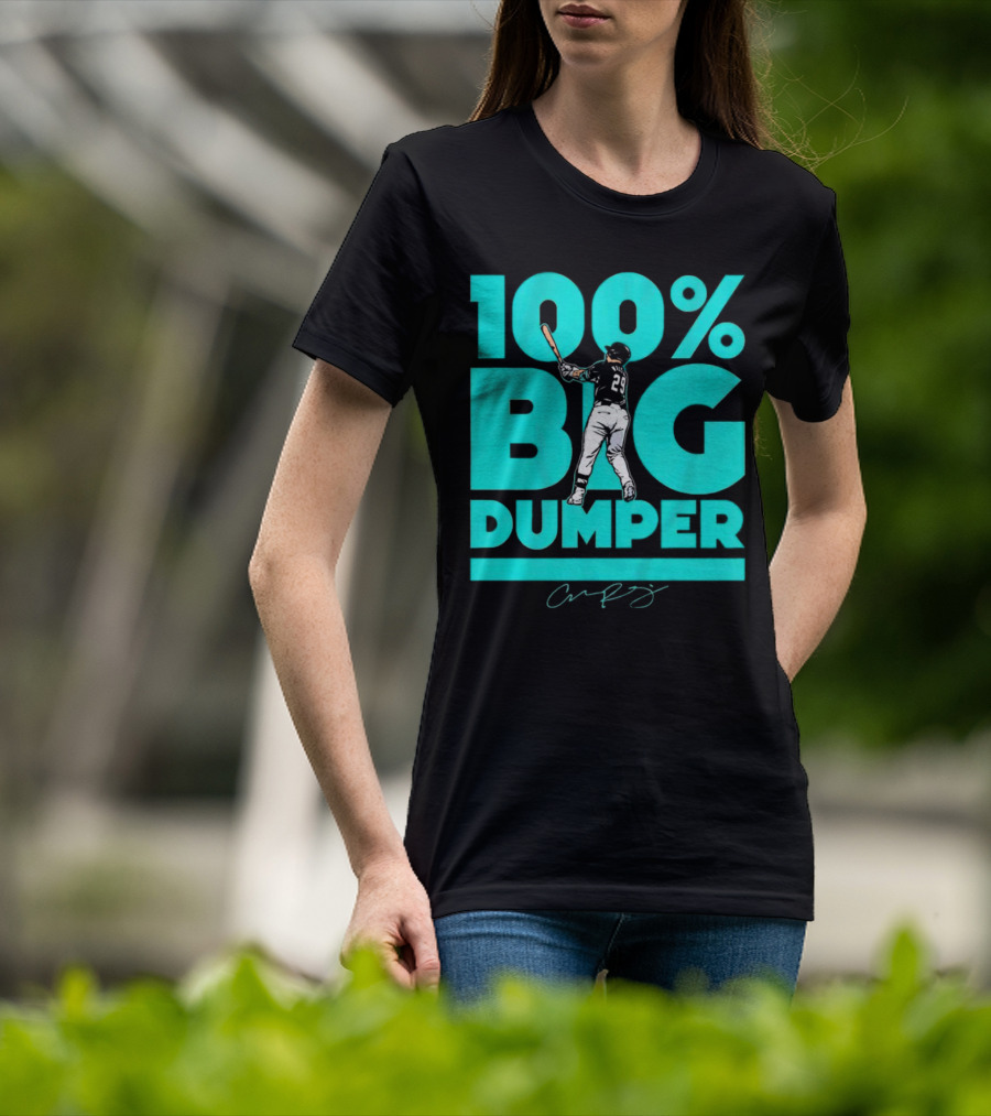 100% Big Dumper Player 29 Baseball Signature T-Shirt