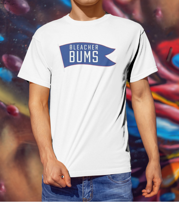 Bleacher Bums Blue Flag Banner T-Shirt
