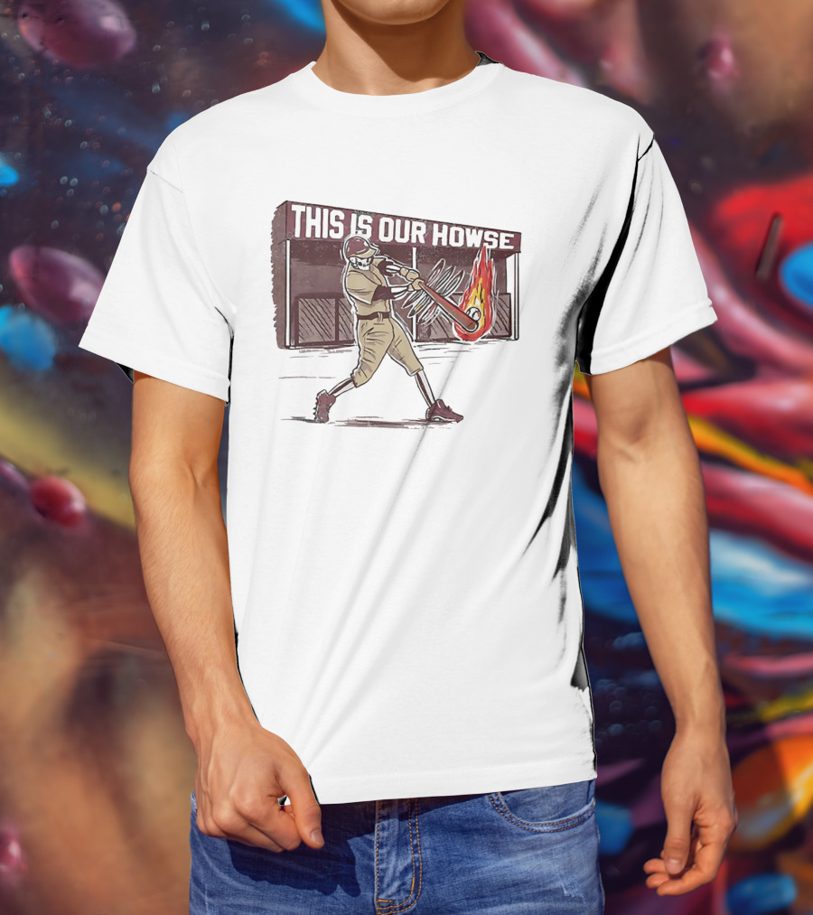 This Is Our Howse Baseball Flaming Bat Swing T-Shirt