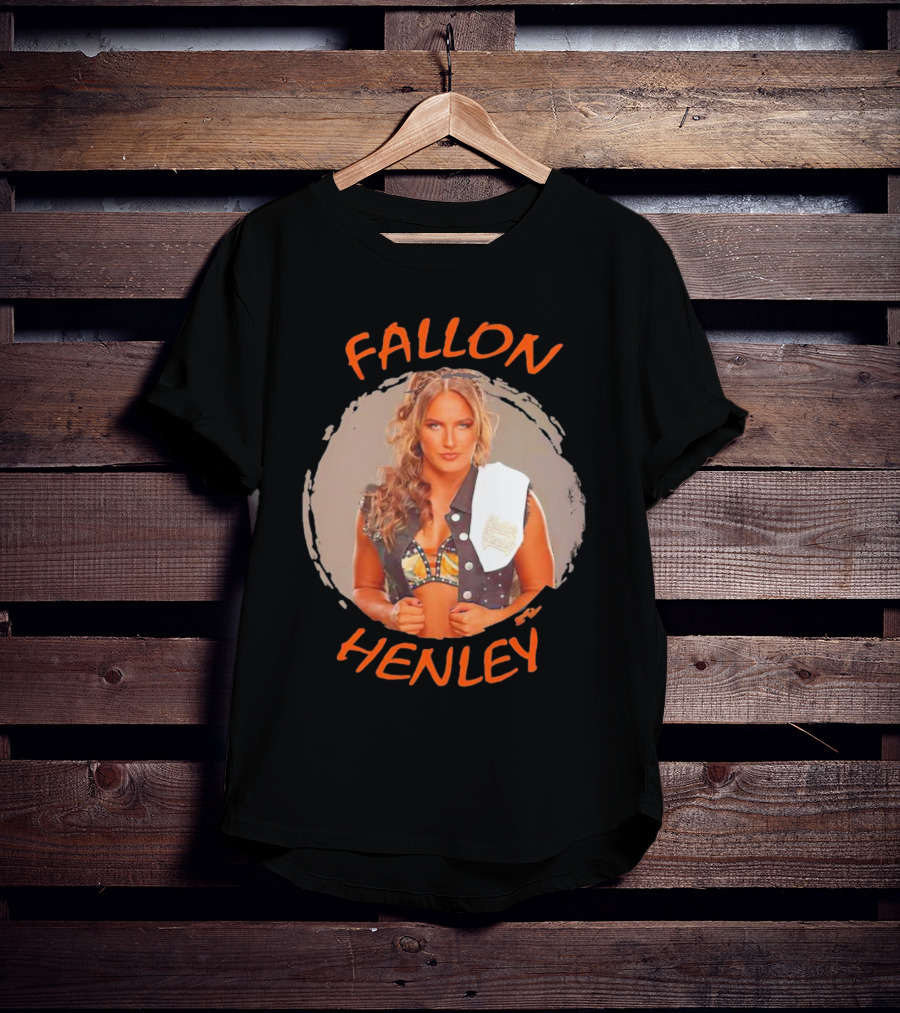 Fallon Henley WWE Bold Image With Studded Vest And Headband T-Shirt
