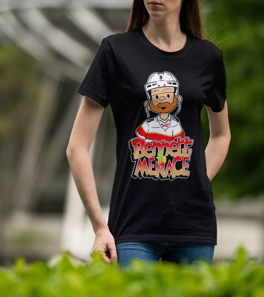 Bennett The Menace Florida Panthers Hockey Sam Bennett T-Shirt