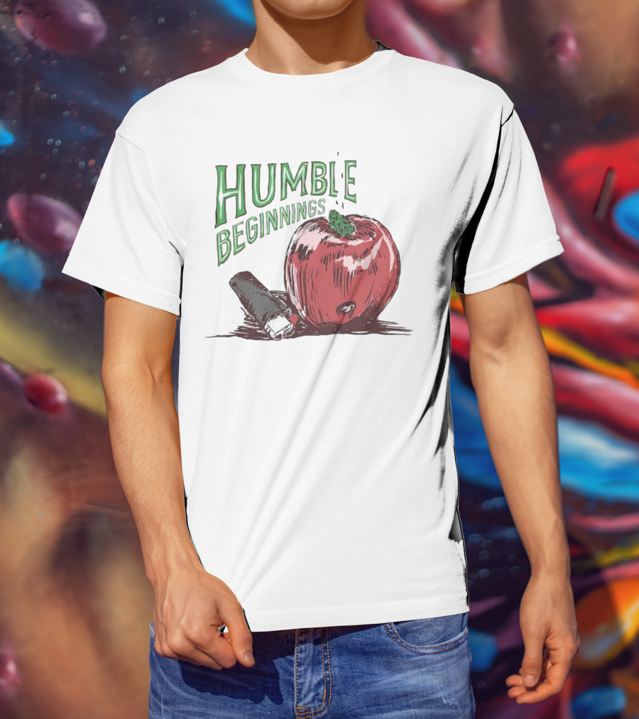 Humble Beginnings Apple With Pencil T-Shirt