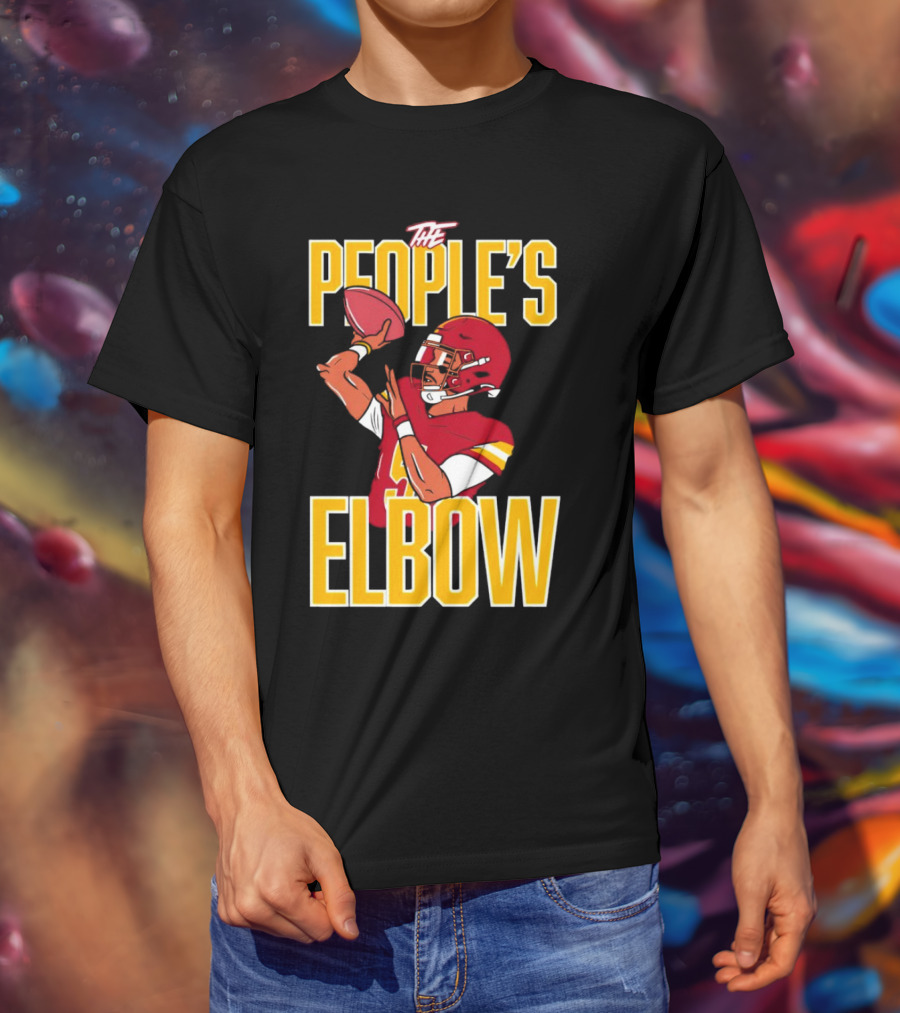 The People’s Elbow Washington Commanders Football Player Quarterback T-Shirt