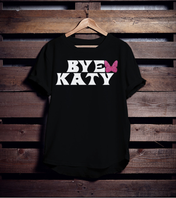 Bye Katy Pink Glitter Butterfly T-Shirt
