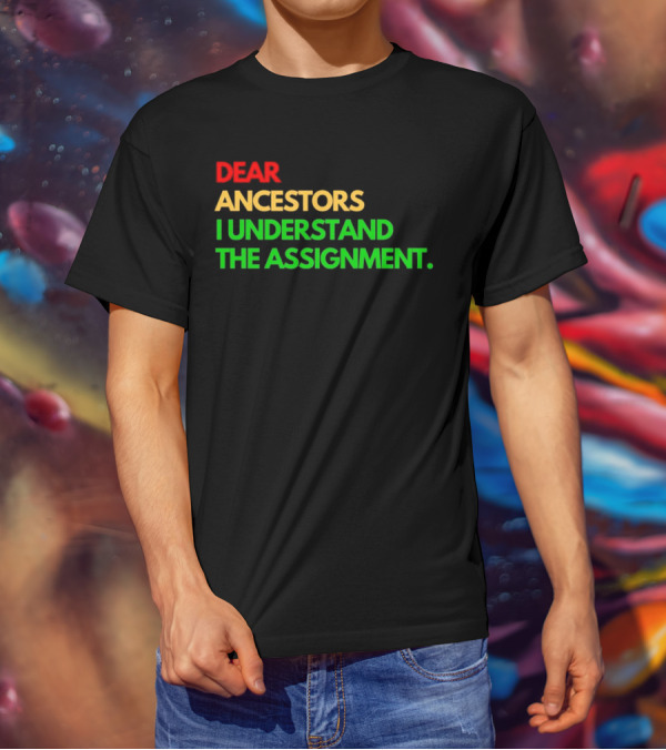 Dear Ancestors I Understand The Assignment T-Shirt