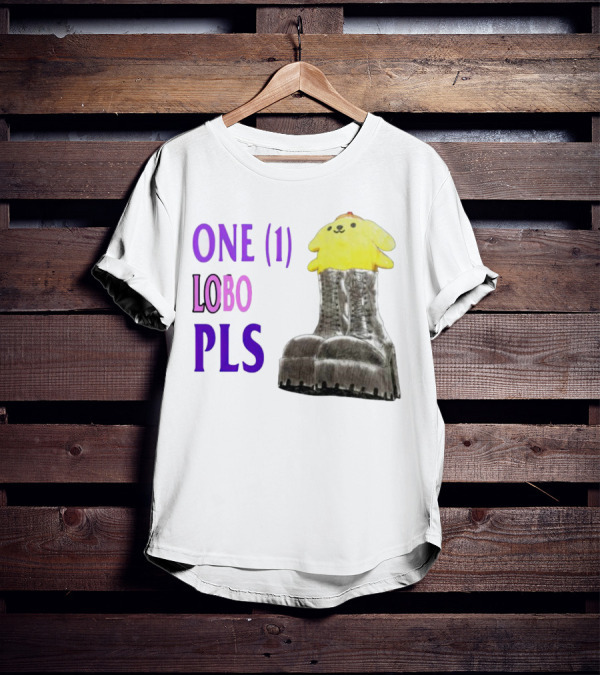 ONE (1) LOBO PLS Yellow Character Black Boots T-Shirt
