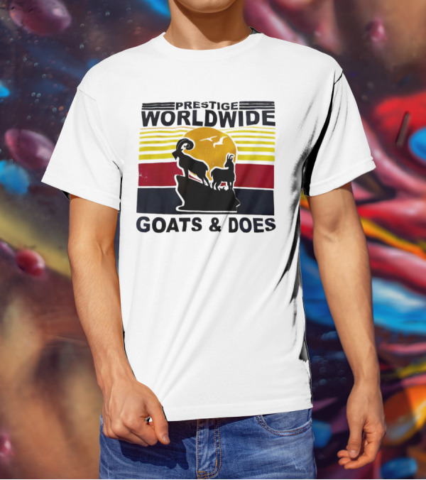 Prestige Worldwide Goats And Does Vintage Sunset T-Shirt