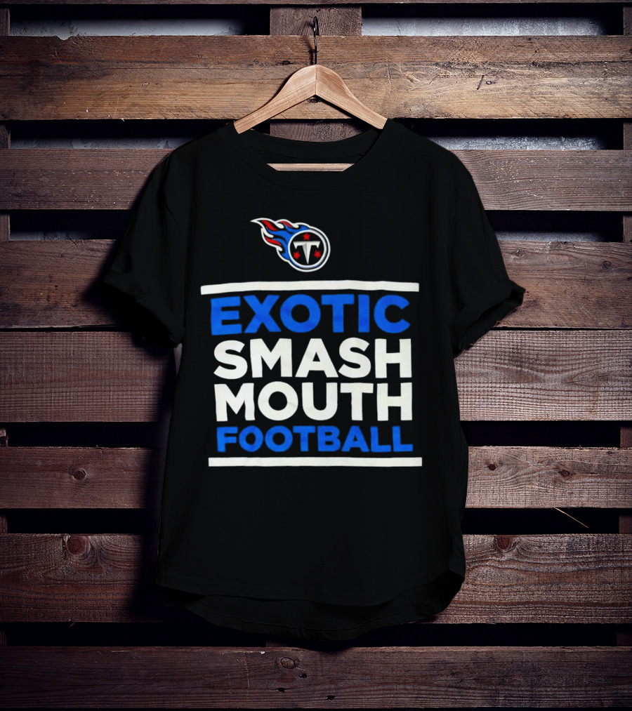 Tennessee Titans Exotic Smash Mouth Football T-Shirt