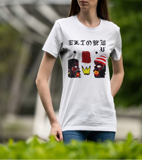Eziokwu Mixtape Album Crowned Faces With Red Beanie And Glowing Accents T-Shirt