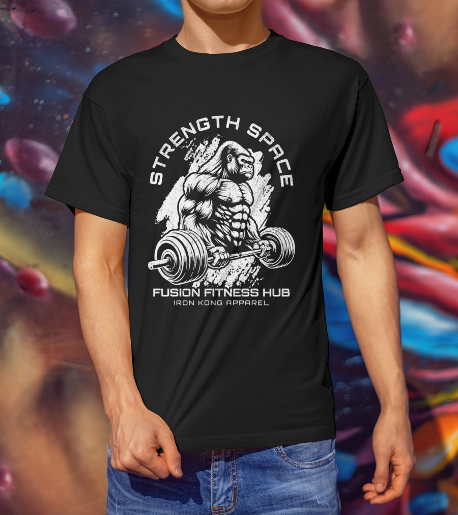 Strength Space Fusion Fitness Hub Iron Kong T-Shirt